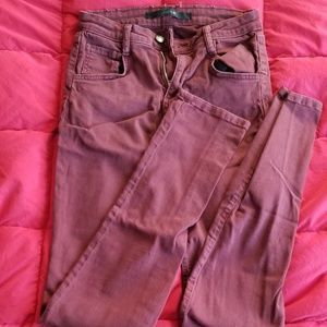 Joe's Jeans W 25 fit: skinny visionaire wine red